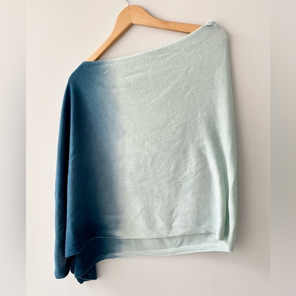 Dip-Dye Poncho Scarf - Picture 8 of 10